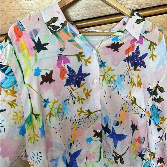 Floral Button-Up Blouse - Picture 3 of 13